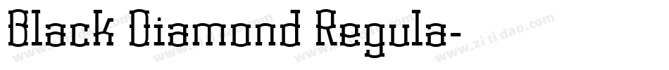 Black Diamond Regula字体转换
